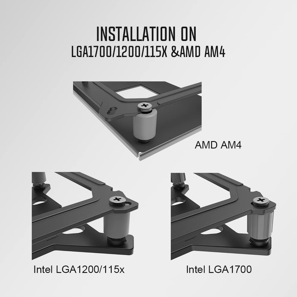 ID-COOLING SE-214-XT ARGB CPU Cooler for Intel/AMD, LGA 1700 Compatible - PakByte