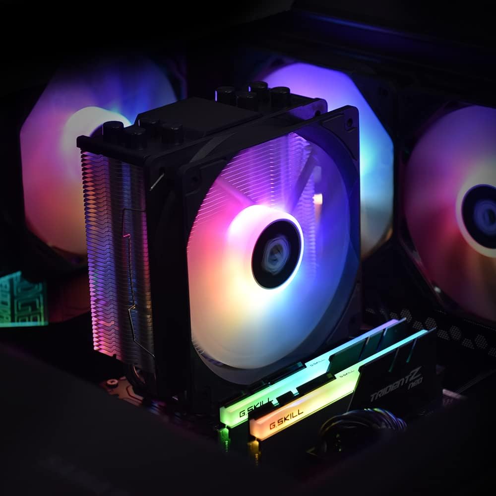 ID-COOLING SE-214-XT ARGB CPU Cooler for Intel/AMD, LGA 1700 Compatible - PakByte