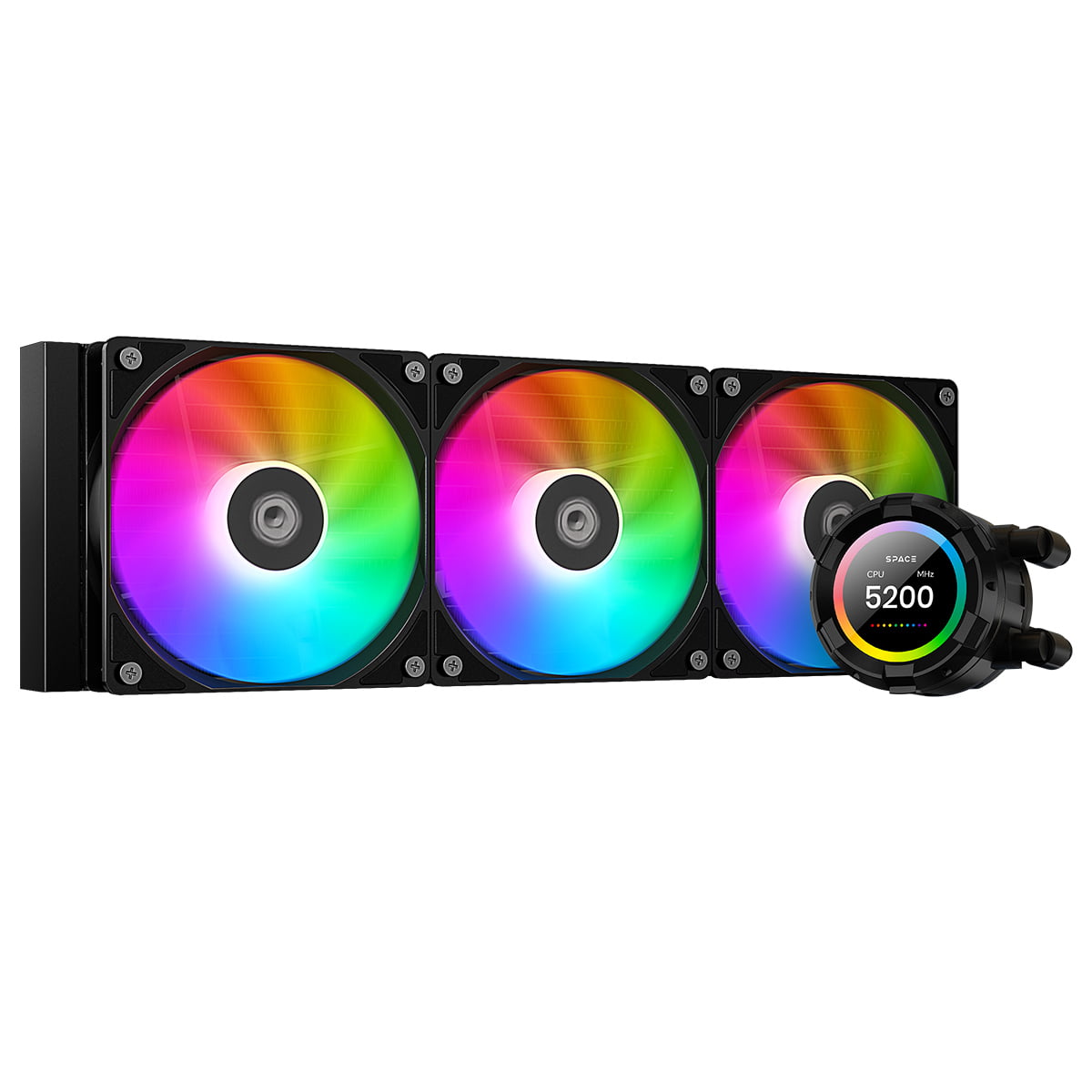 ID-COOLING SL360 XE LCD 360mm AIO CPU Cooler - Black - PakByte Computers