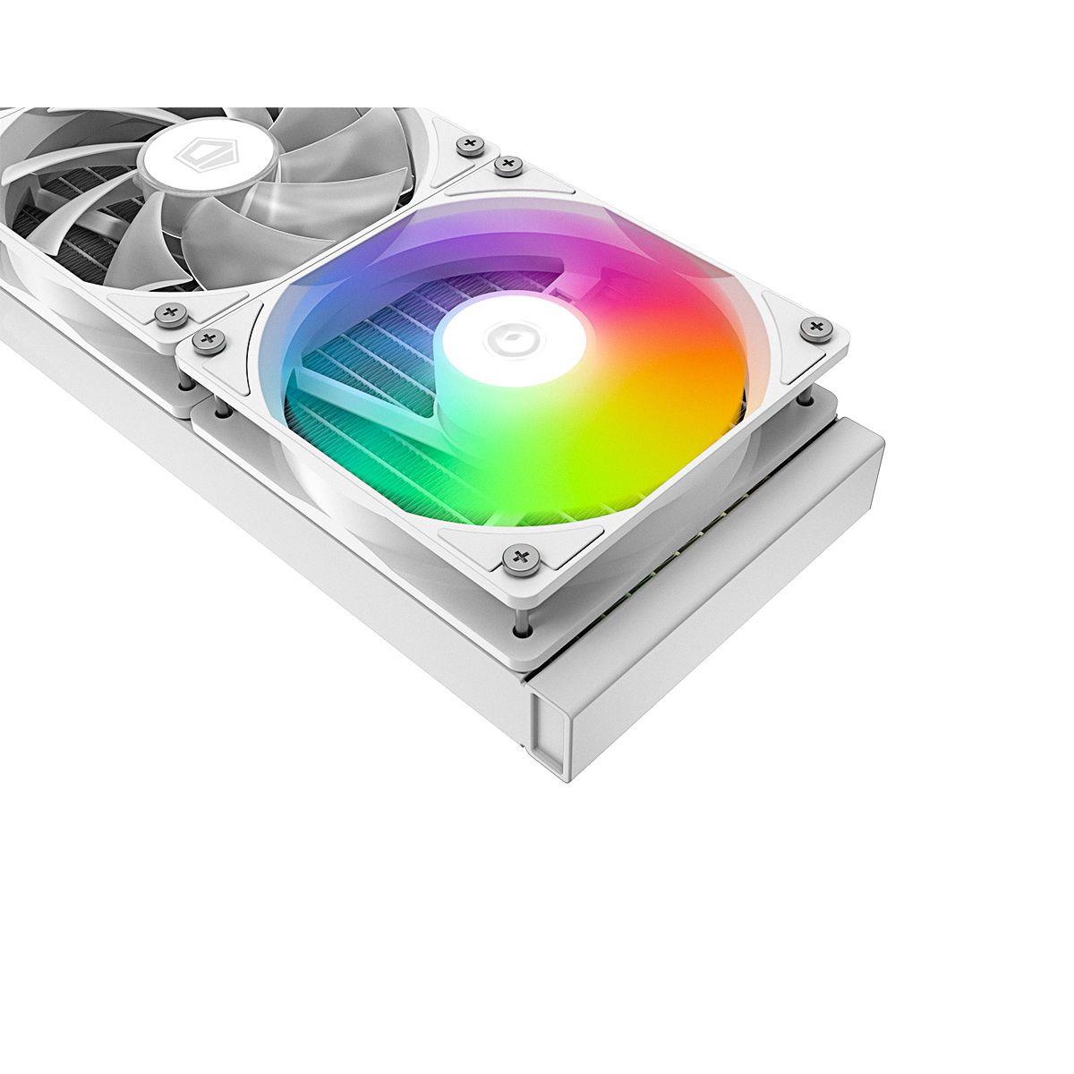 ID-Cooling SL360 XE LCD ARGB AIO 360mm Liquid CPU Cooler - White - PakByte Computers