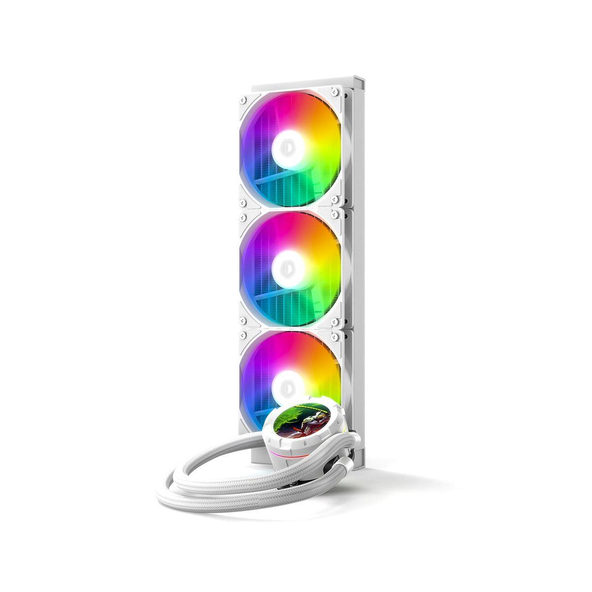 ID-Cooling SL360 XE LCD ARGB AIO 360mm Liquid CPU Cooler - White - PakByte Computers