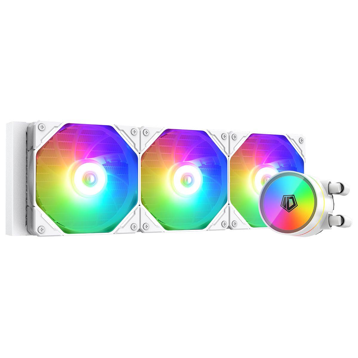 ID-Cooling ZoomFlow 360 XT V2 ARGB AIO 360mm Liquid CPU Cooler - White - PakByte Computers