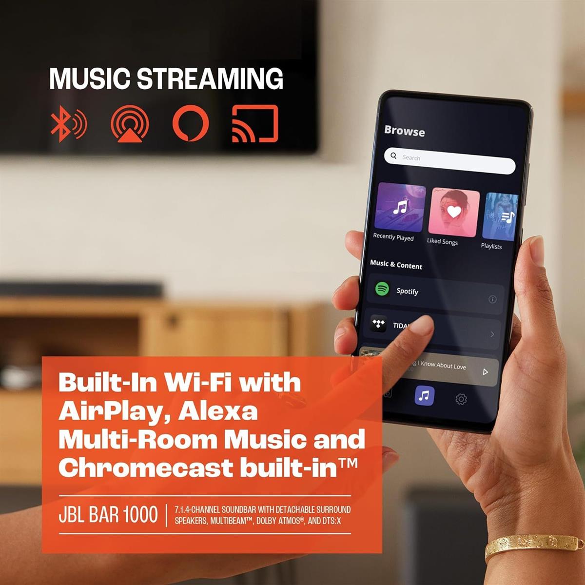 JBL Bar 1000 7.1 4-Channel Soundbar with Detachable Surround Speakers - Black - PakByte Computers