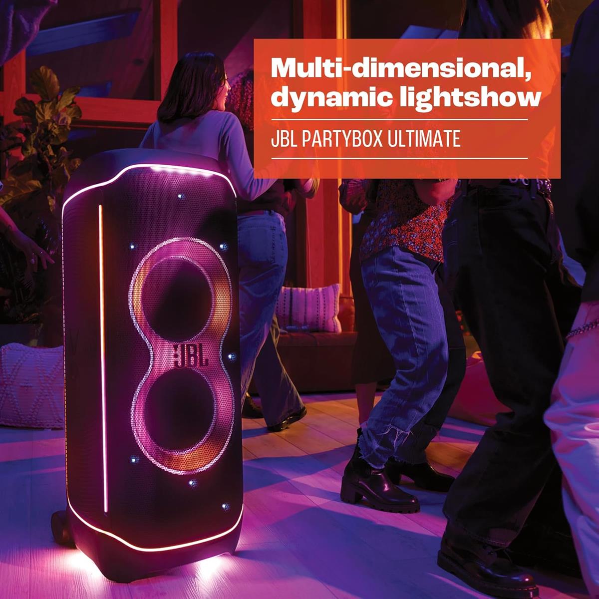 JBL Partybox Ultimate Multi Purpose Party Speaker with Wi-fi & Bluetooth Connectivity - Black - PakByte Computers
