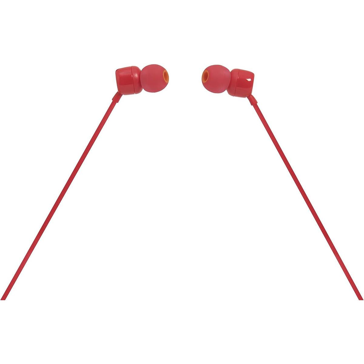 JBL Tune 110 In-Ear Headphone with One-Button Remote - Red - PakByte Computers