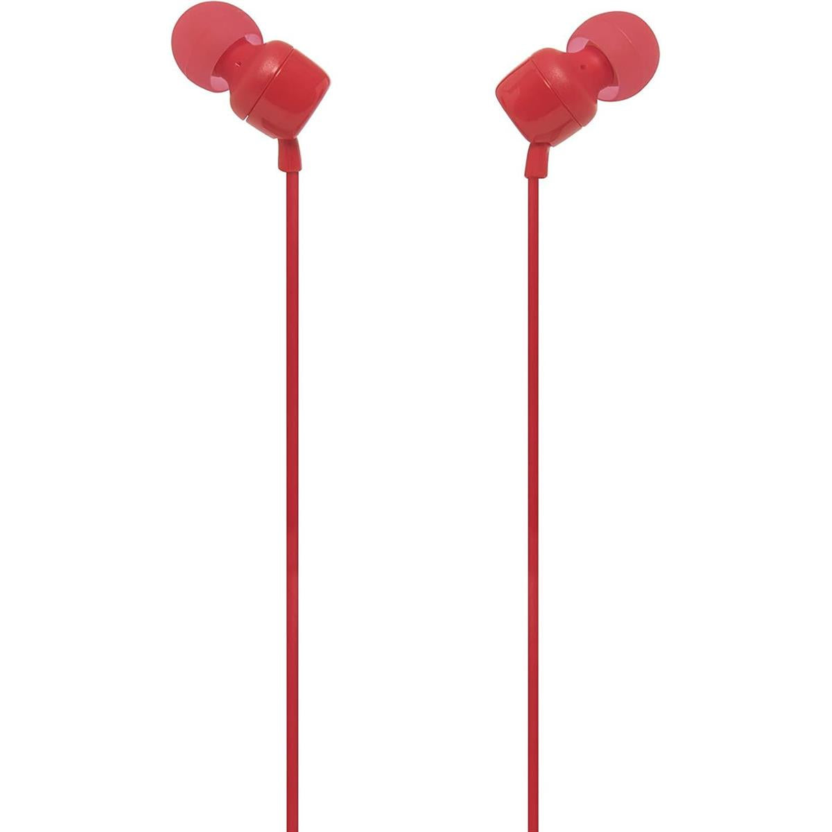 JBL Tune 110 In-Ear Headphone with One-Button Remote - Red - PakByte Computers