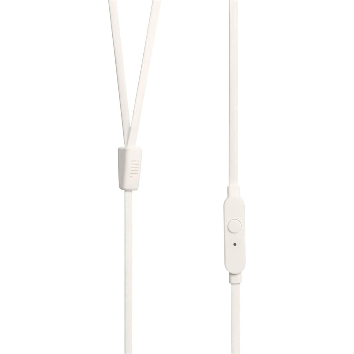 JBL Tune 110 In-Ear Headphone with One-Button Remote - White - PakByte Computers