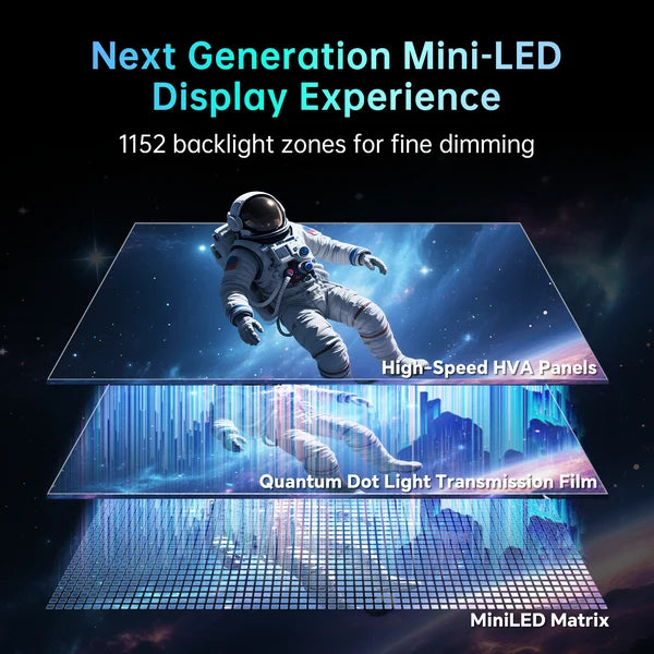KTC M27T6 Mini LED 27" 180Hz 2K HDR1400 Gaming Monitor
