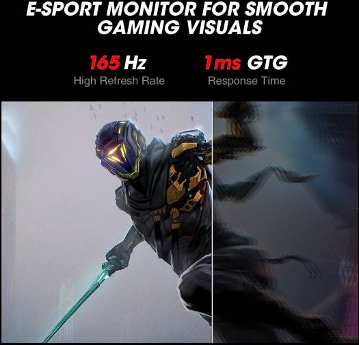 KOORUI 24E3 24-inch IPS FHD 165Hz Gaming Monitor