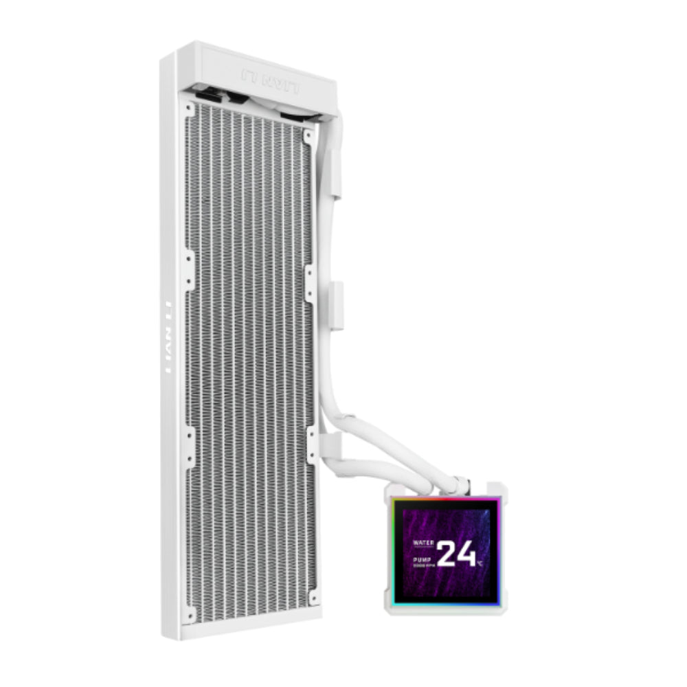 Lian Li HydroShift II LCD-S 360 N RGB AIO Liquid Cooler – White (Fanless)