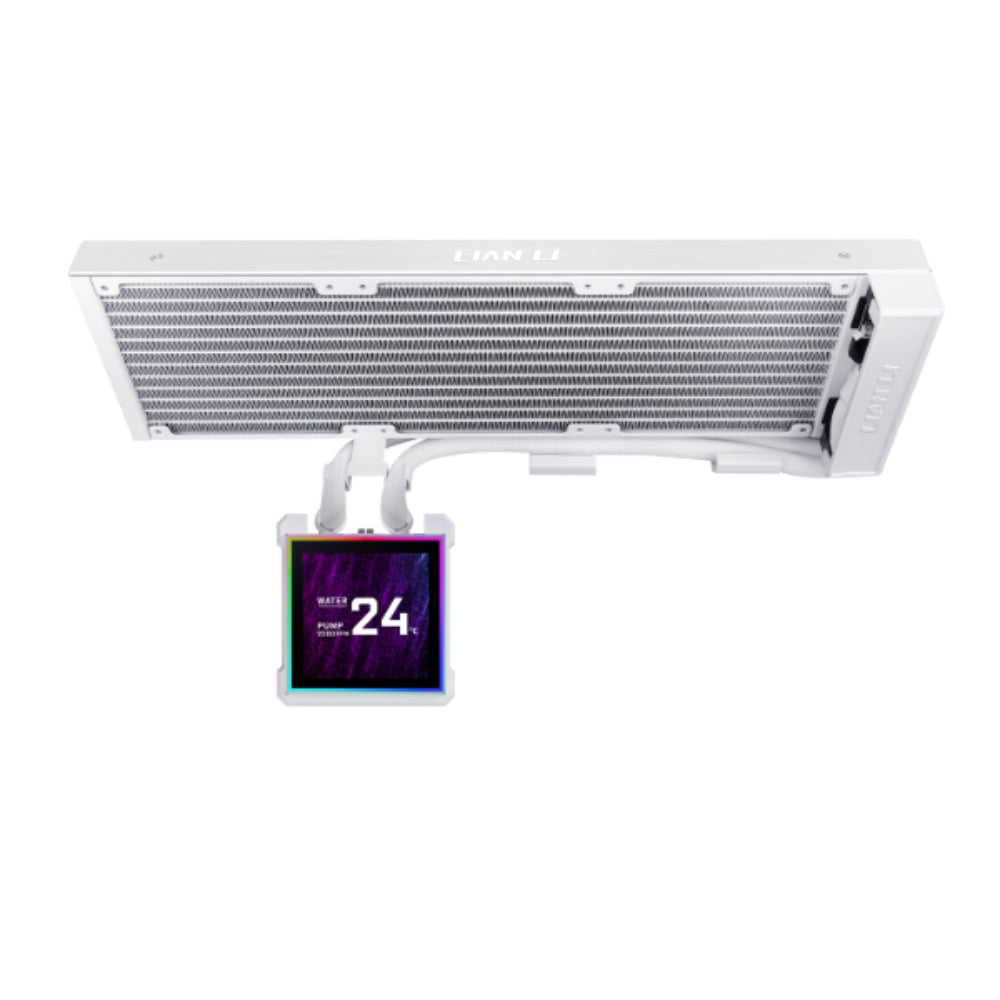 Lian Li HydroShift II LCD-S 360 N RGB AIO Liquid Cooler – White (Fanless)