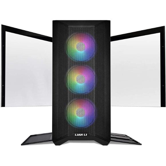 LIAN LI LANCOOL II MESH RGB Black LAN2MRX Tempered Glass ATX Case -Black Color - LANCOOL II MESH RGB - LAN2MRX - PakByte Computers
