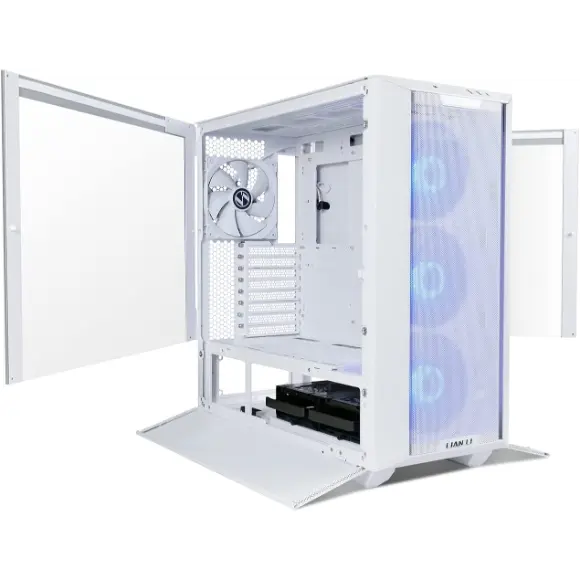 LIAN LI Lancool III RGB White Glass Gaming Case -4×140 PWM Fans (ARGB)-3R-W - PakByte Computers