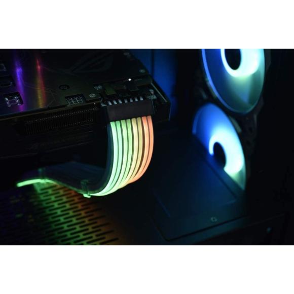 LIAN LI PW8-V2 ADDRESSABLE RGB STRIMER Plus 8-PIN, white - PakByte Computers