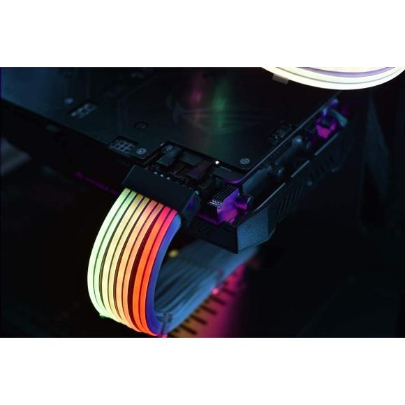 LIAN LI PW8-V2 ADDRESSABLE RGB STRIMER Plus 8-PIN, white - PakByte Computers