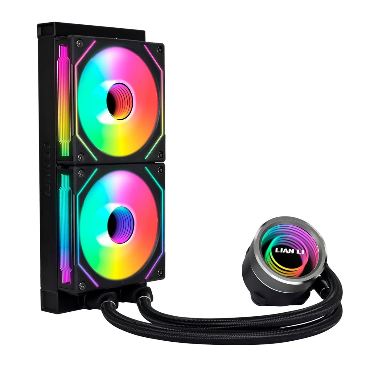 Lian Li Galahad II Trinity SL-INF 240 ARGB AIO 240mm Liquid CPU Cooler - Black - PakByte Computers
