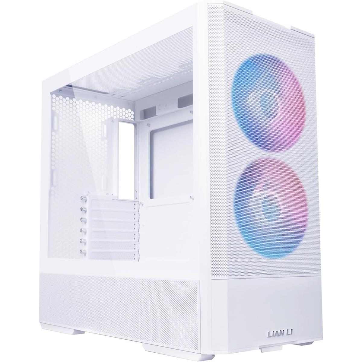 Lian Li Lancool 207 Compact ATX RGB Computer Case - White - PakByte Computers