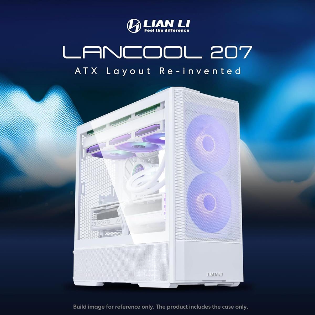 Lian Li Lancool 207 Compact ATX RGB Computer Case - White - PakByte Computers