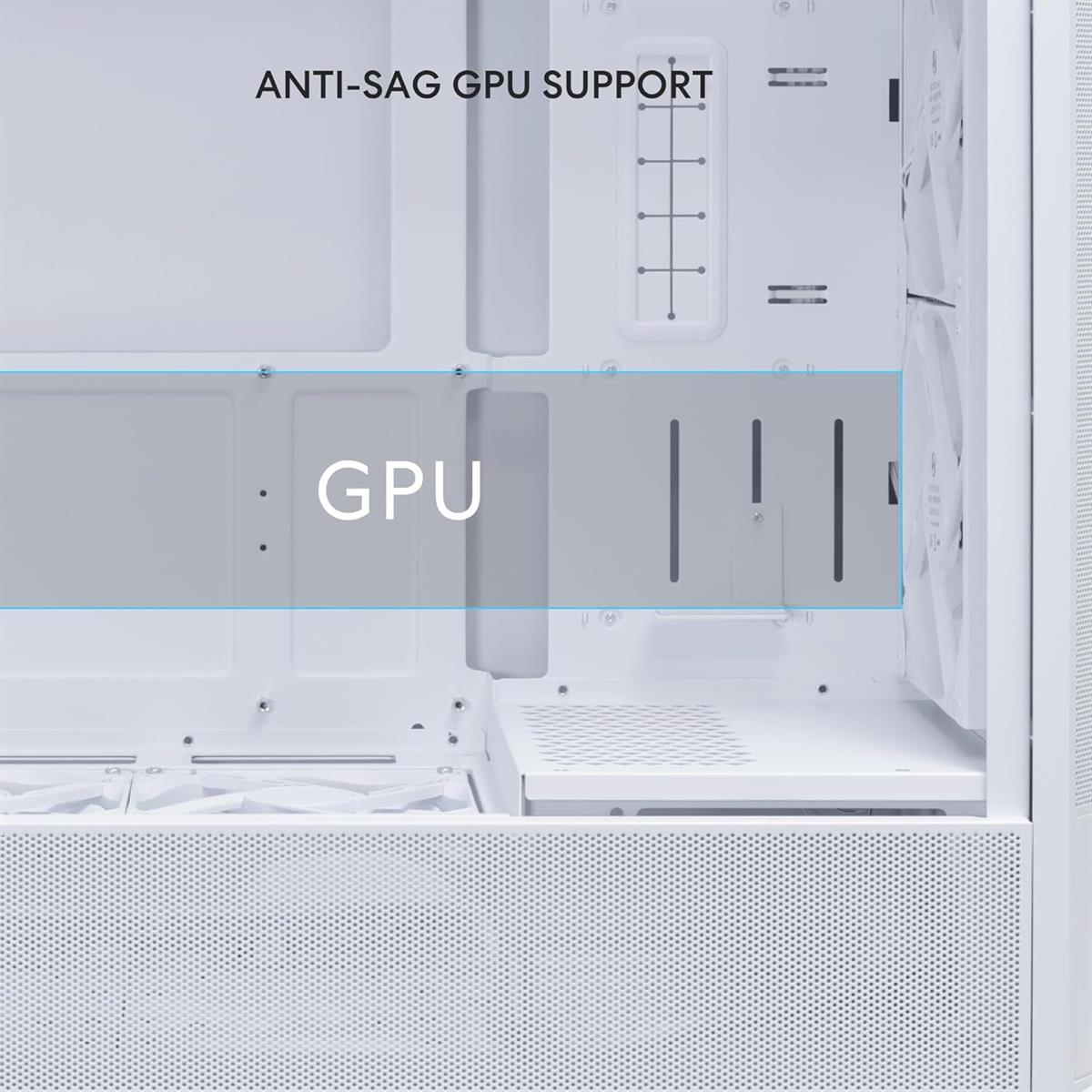 Lian Li Lancool 207 Compact ATX RGB Computer Case - White - PakByte Computers