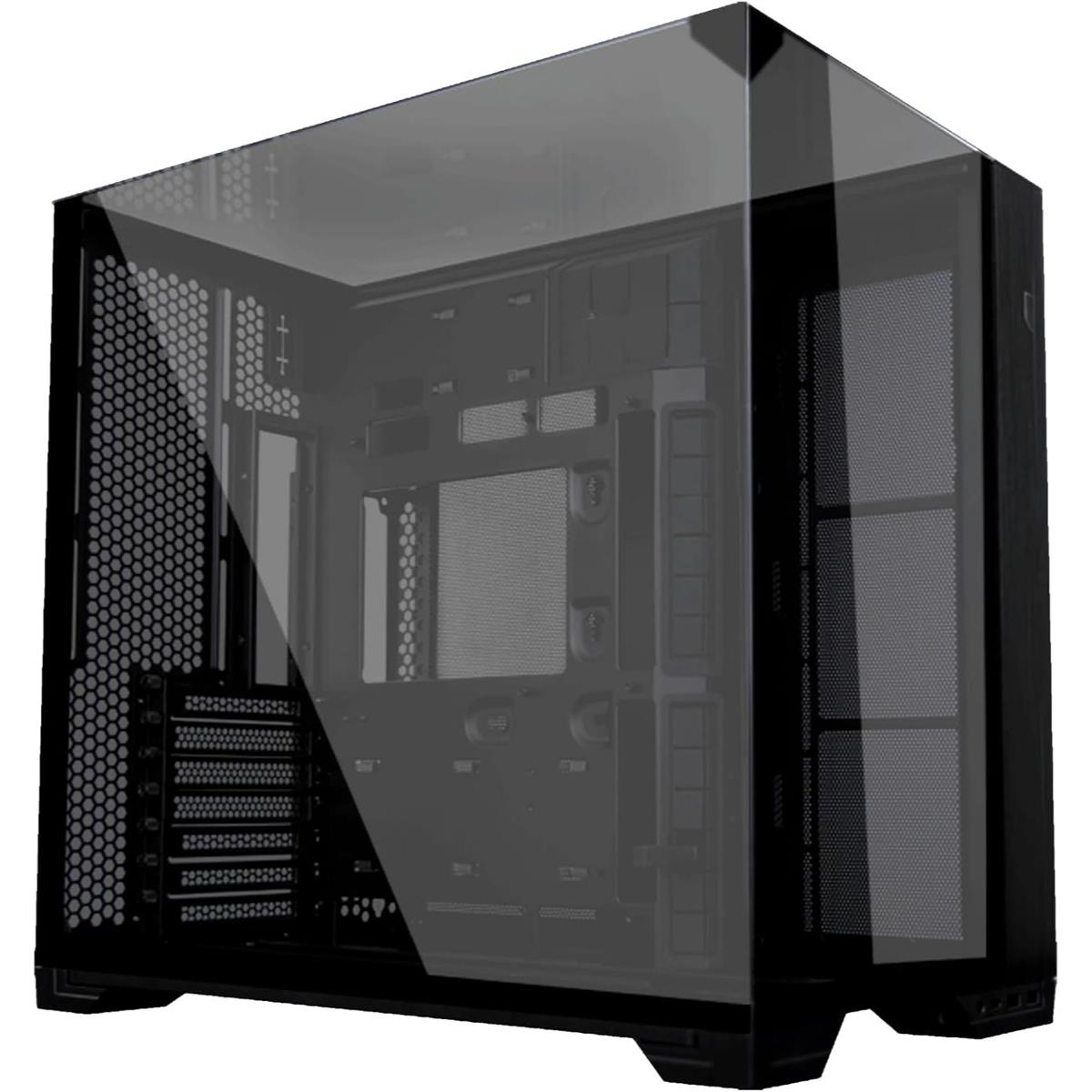 Lian Li O11 Vision Compact ATX Mid Tower Gaming Case - Black - PakByte Computers