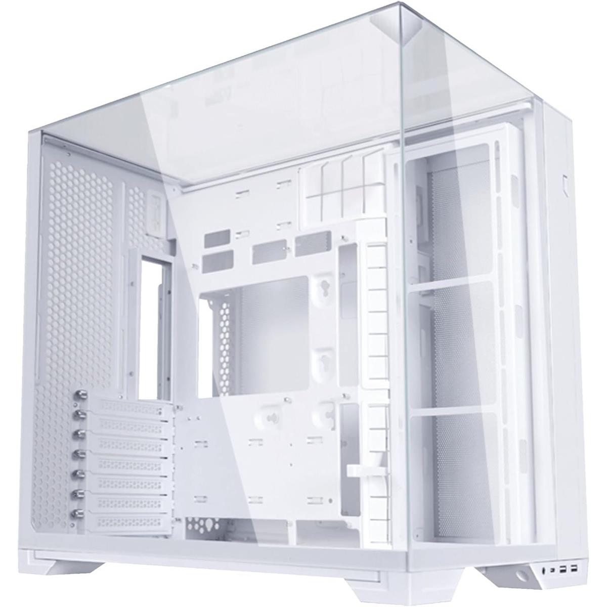 Lian Li O11 Vision Compact ATX Mid Tower Gaming Case - White - PakByte Computers