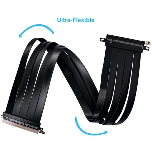 Lian Li PW-PCI-4-60X 600mm PCI-e 4.0 Riser Cable Black - PakByte Computers