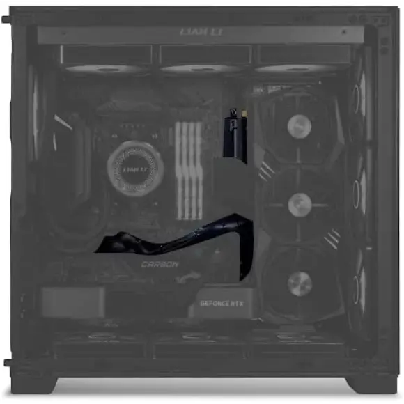 Lian Li PW-PCI-4-60X 600mm PCI-e 4.0 Riser Cable Black - PakByte Computers