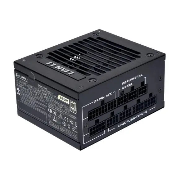 Lian Li SP850 850 Watt 80+ Gold Fully Modular Power Supply - Black - PakByte Computers
