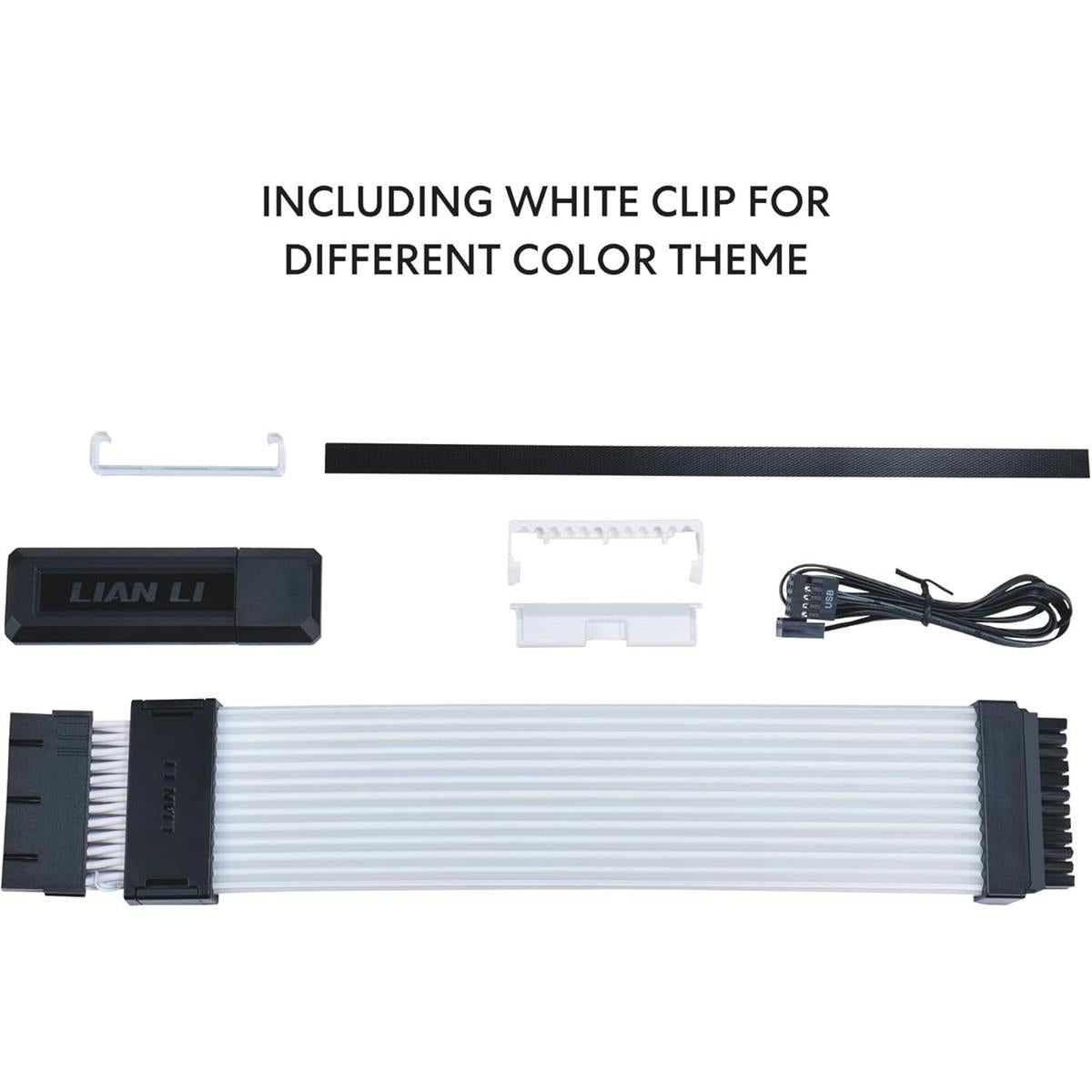 Lian Li Strimer Wireless 24 Pin with Controller - Addressable RGB Power Extension Cable, 2.4 GHz Wireless Control - PakByte Computers