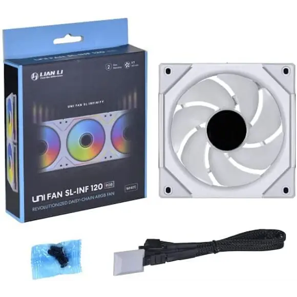 Lian Li UNI FAN SL-INFINITY 120-WHITE - PakByte Computers