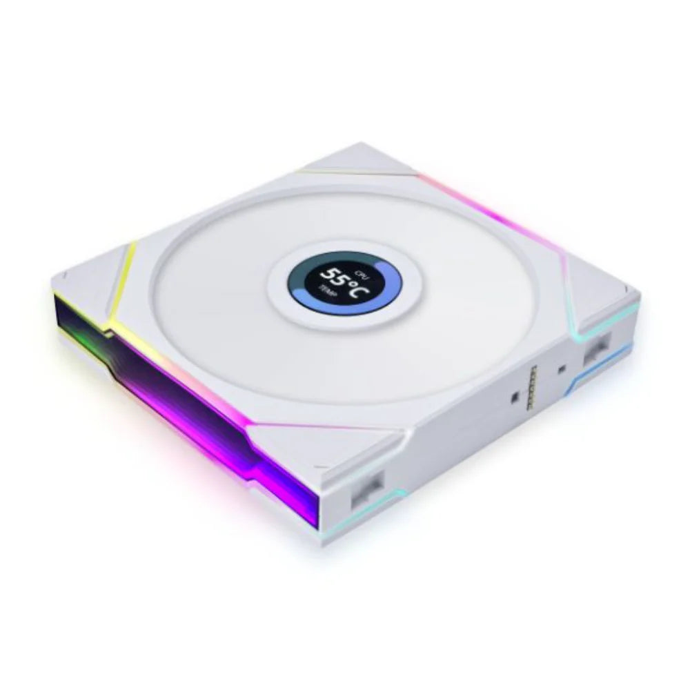 Lian Li UNI FAN TL LCD 120 ARGB White Case Fan – Single Pack - PakByte Computers