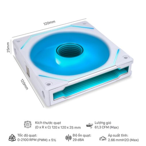 Lian Li UNI Fan SL Infinity 120 Triple Pack – White - PakByte Computers