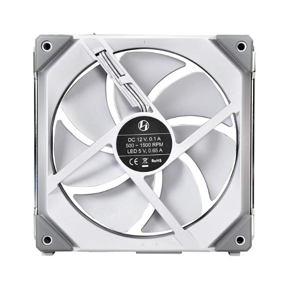 Lian Li UNI Fan SL140 Double Pack White with Controller (ARGB 140mm LED PWM Daisy-Chain) (SL140-2 White Cooler) - PakByte Computers