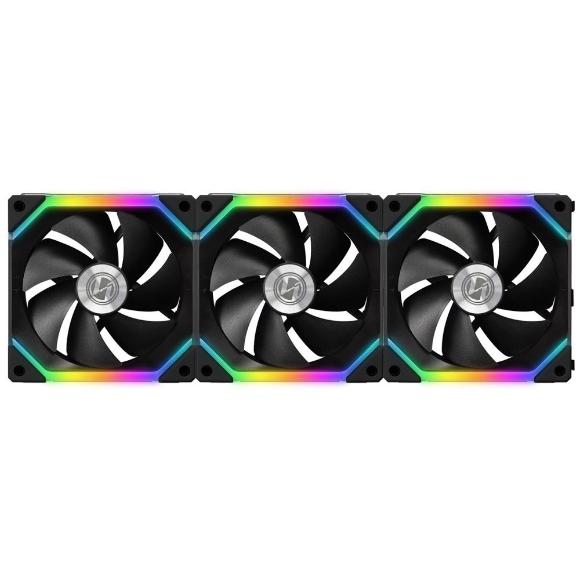 Lian Li UNI SL120 120mm RGB Triple Pack Cooling Fan (Black) - PakByte Computers