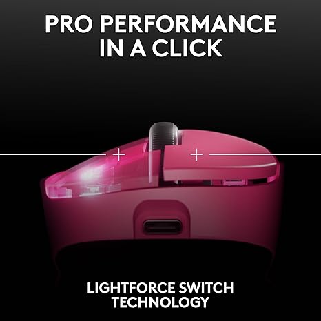 Logitech G PRO X Superlight 2 DEX Lightspeed Wireless Gaming Mouse - Magenta - PakByte