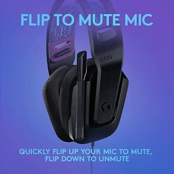 Logitech G335 Wired Gaming Headset - Black - PakByte Computers