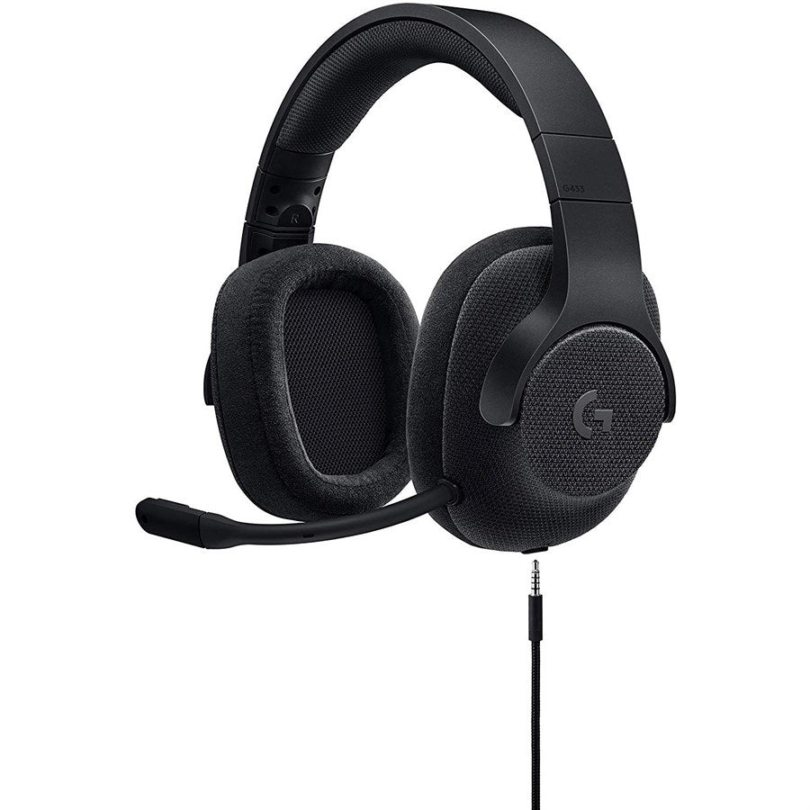 Logitech G433 7.1 Wired Surround Gaming Headset (Black) - PakByte Computers