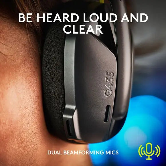 Logitech G435 Lightspeed Wireless Gaming Headset – Black - PakByte Computers