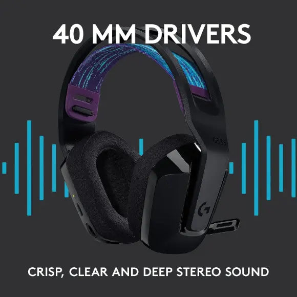 Logitech G535 LIGHTSPEED Wireless Gaming Headset - BLACK - PakByte Computers