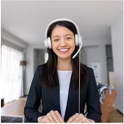 Logitech ClearChat Comfort/USB Headset H390 (White) - PakByte