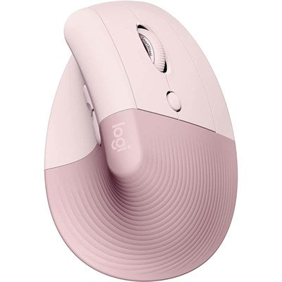 Logitech LIFT VERTICAL Wireless MOUSE - Rose - PakByte