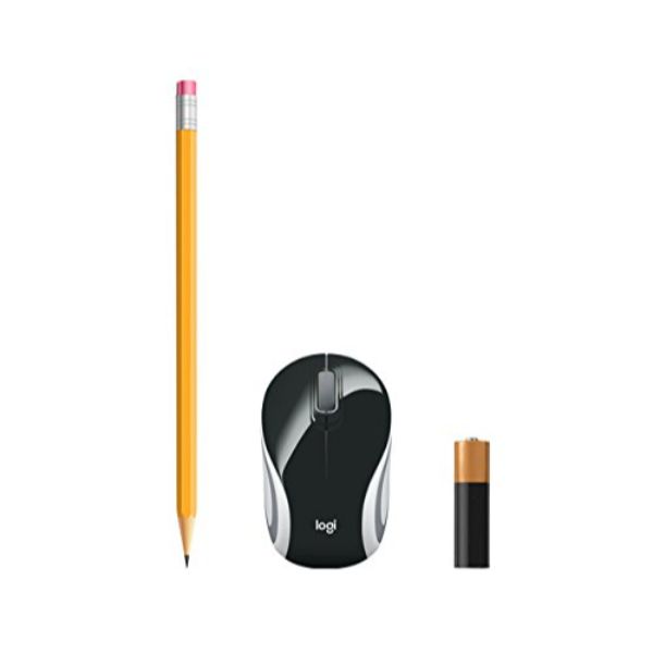 Logitech M187 Ultra Portable Wireless Mouse, 2.4 GHz with USB Receiver, 1000 DPI Optical Tracking - Black - PakByte Computers