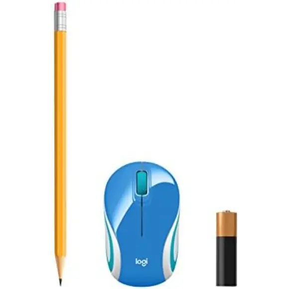 Logitech M187 Wireless Mini Mouse - Blue - PakByte Computers