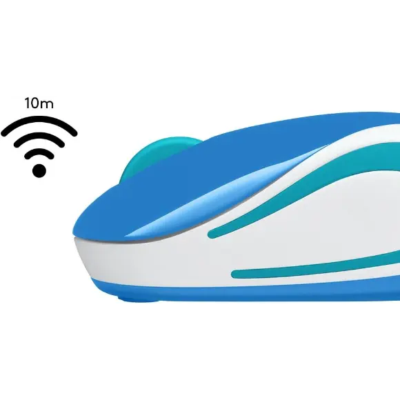 Logitech M187 Wireless Mini Mouse - Blue - PakByte Computers