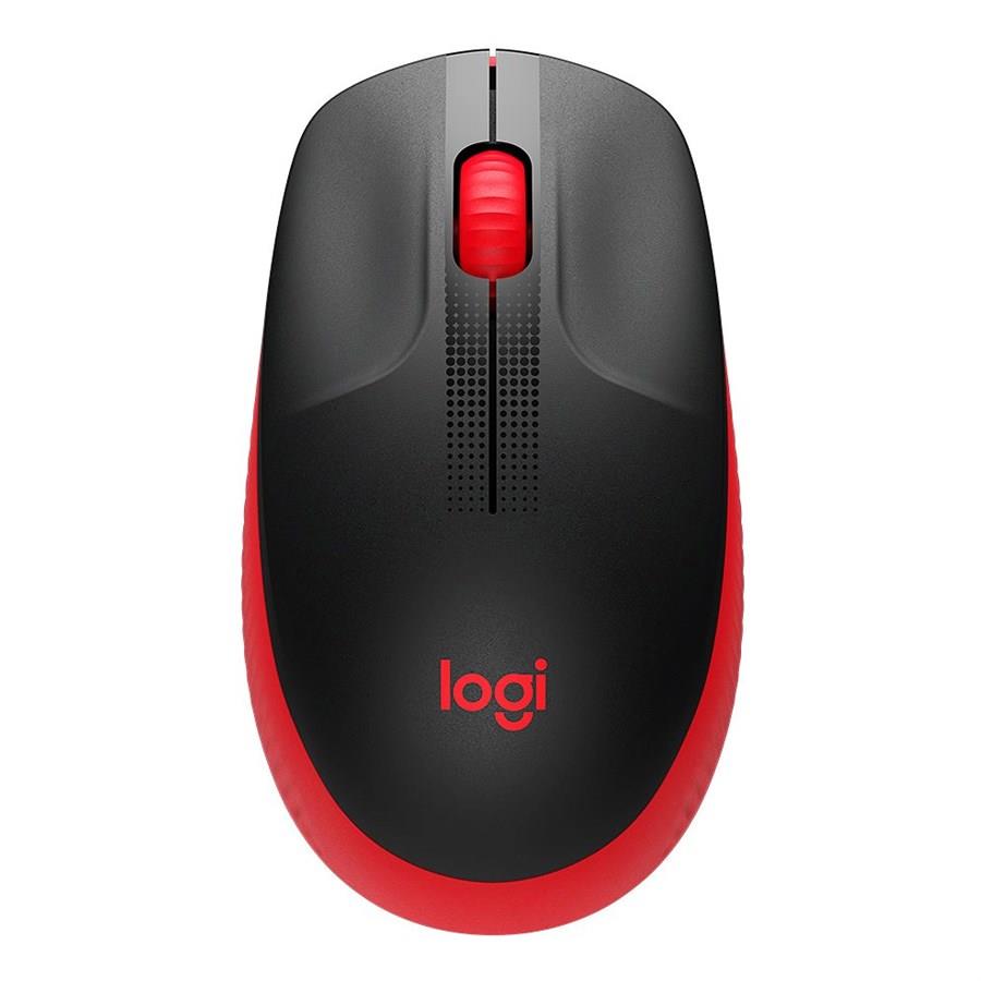 Logitech M190 Full-Size Wireless Mouse - Red - PakByte