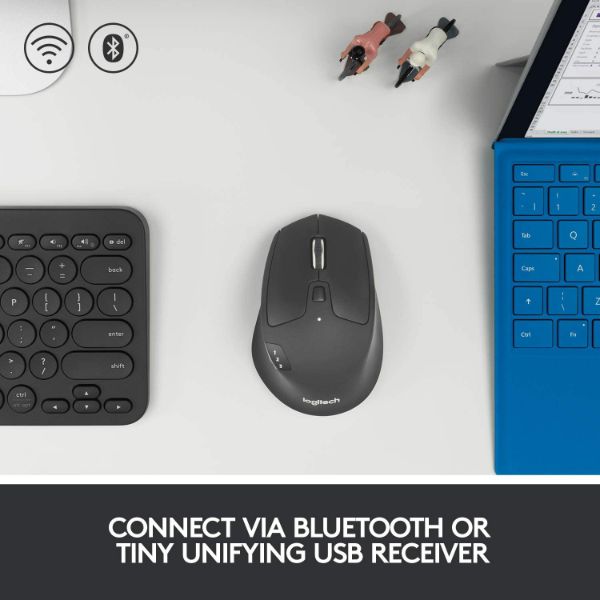 Logitech M720 Triathalon Multi-Device Wireless Mouse – Black - PakByte Computers