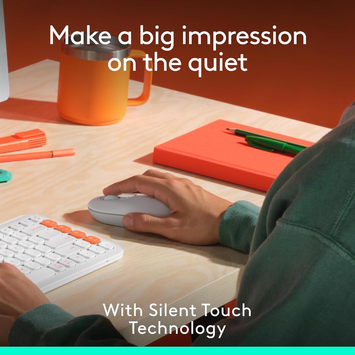 Logitech POP Mouse, Wireless Mouse - Off-White - PakByte Computers