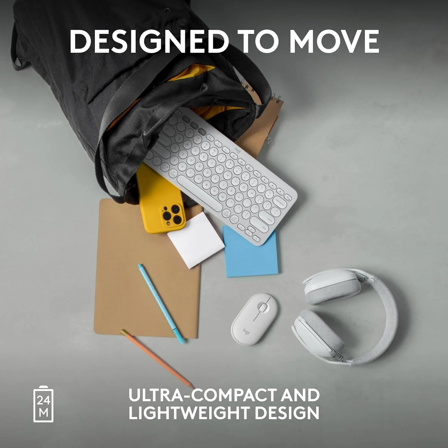 Logitech Pebble Mouse 2 M350s Slim Bluetooth Wireless Mouse – Tonal White - PakByte