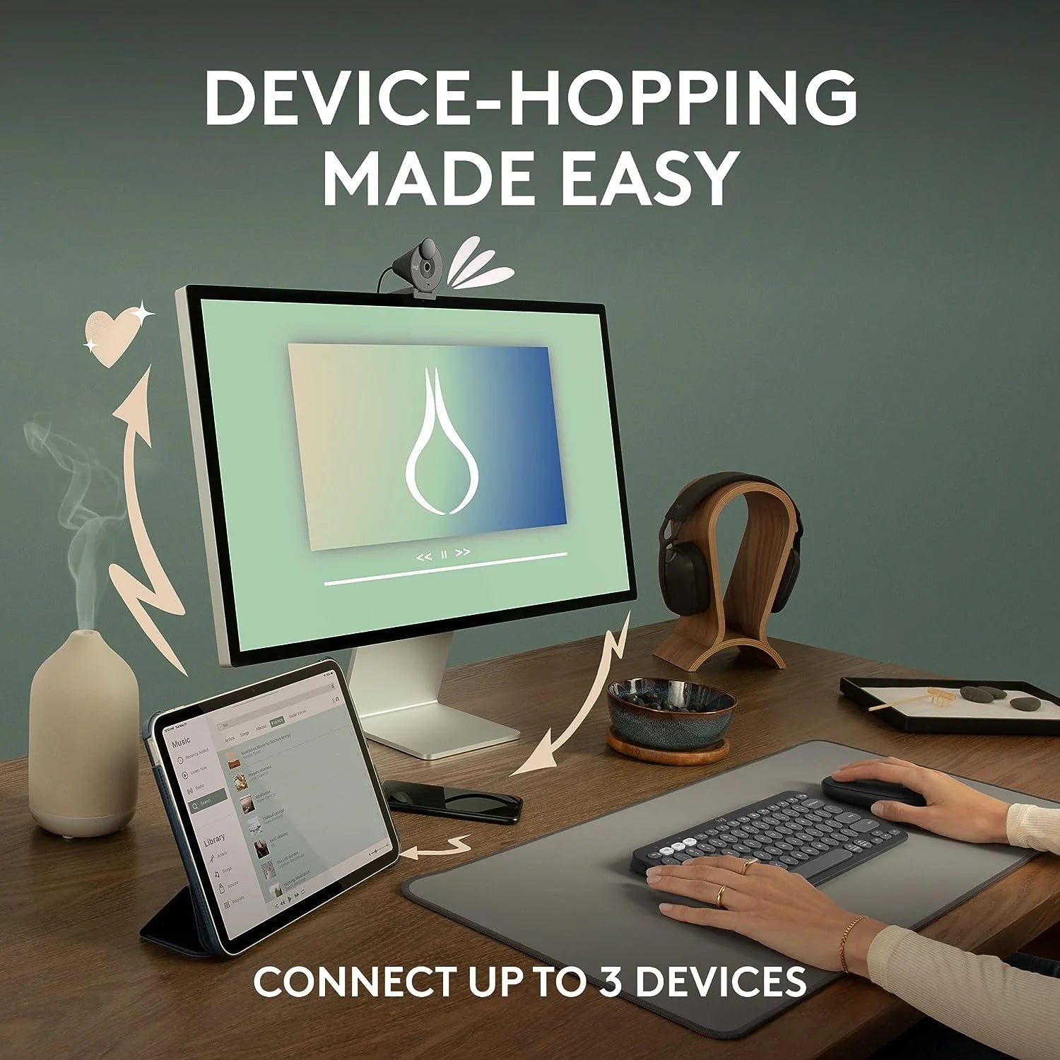 Logitech Pebble Mouse 2 M350s Slim Bluetooth Wireless Mouse – Tonal White - PakByte