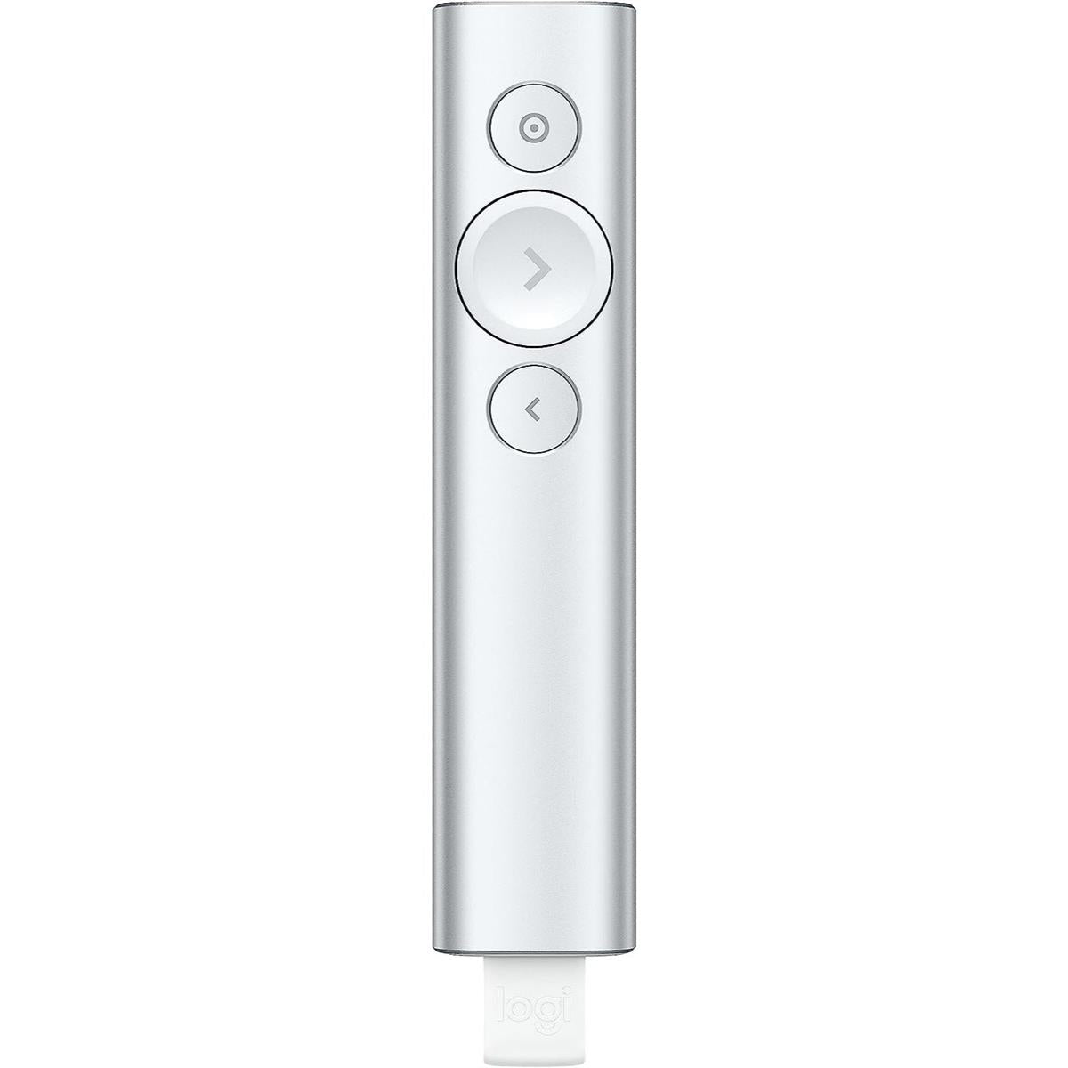 Logitech SPOTLIGHT Presentation Remote - Silver - PakByte
